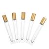 FOMIYES 5pcs Essential Oil Roller Bottles Clear Glass Roll Bottles Leakproof Design for Perfumes Aromatherapy and Massage Oils view 1