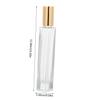 FOMIYES 5pcs Essential Oil Roller Bottles Clear Glass Roll Bottles Leakproof Design for Perfumes Aromatherapy and Massage Oils view 2