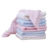 BIUDECO 6pcs Pure Cotton Nursing Towels Soft and Absorbent Feeding Cloths Versatile Handkerchiefs for Boy Girl Care for Face Cleaning and Burping White Blue Pink view 1