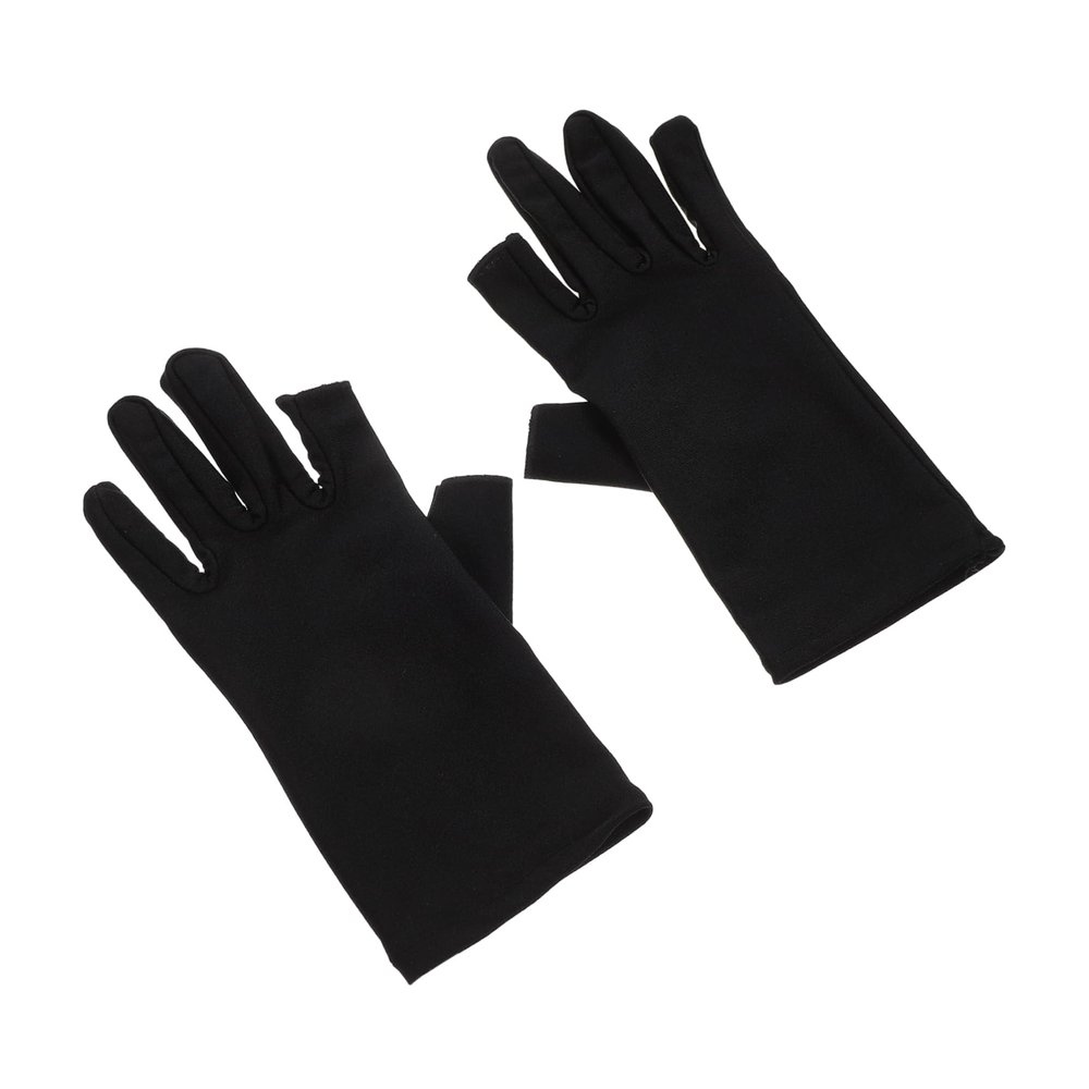 FOMIYES 1pair Uv Nail Gloves for Beauty Salon and Outdoor Use Breathable Lightweight Half-Finger Design for Hand from Rays for Gel Nails and Driving