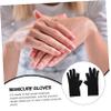 FOMIYES 1pair Uv Nail Gloves for Beauty Salon and Outdoor Use Breathable Lightweight Half-Finger Design for Hand from Rays for Gel Nails and Driving view 2
