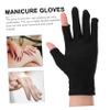 FOMIYES 1pair Uv Nail Gloves for Beauty Salon and Outdoor Use Breathable Lightweight Half-Finger Design for Hand from Rays for Gel Nails and Driving view 3
