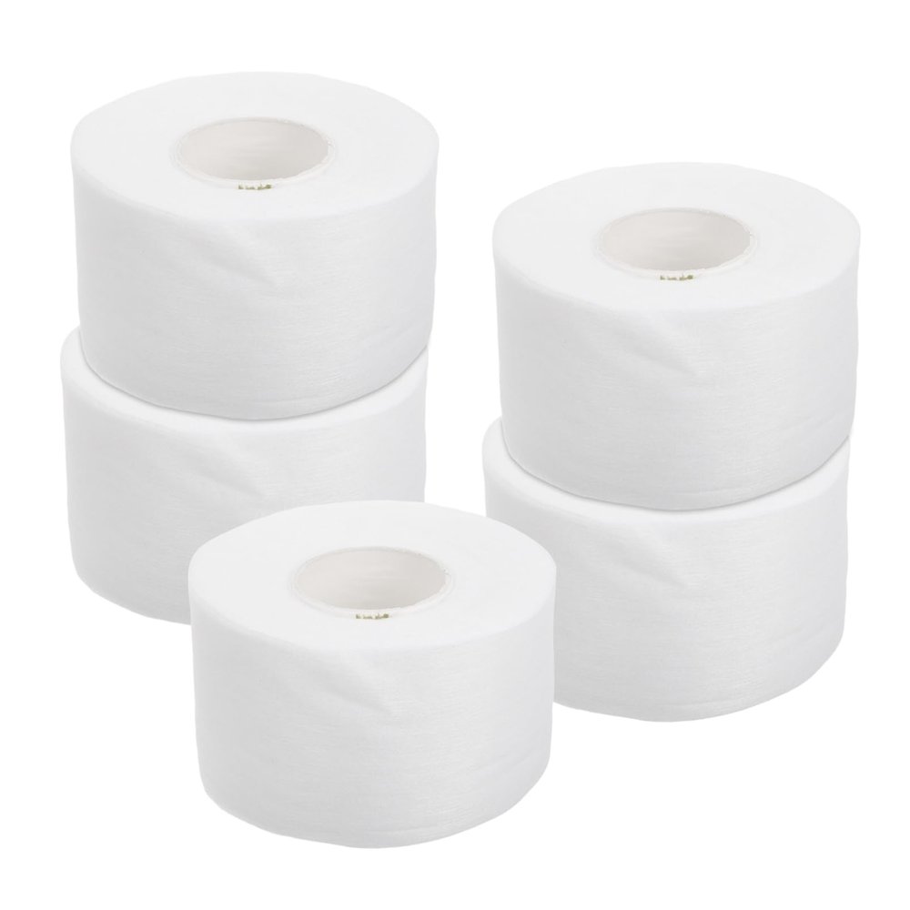FOMIYES 5packs Soft Disposable Barber Neck Strips Hair Cutting Neck Bands for Salons and Barbershops Comfortable Hairdressing Accessories