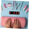 Didiseaon 4pcs Nail Art Display Stands Nail Art Practice Base for Salon Tip Holders Random Color view 4