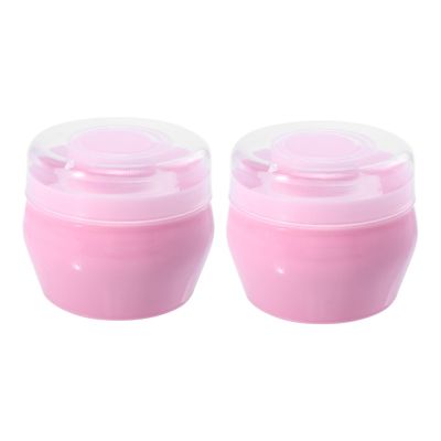 Baluue 2sets Boy Girl Talcum Powder Puff Soft Fluffy Powder After-bath Use Gentle Delicate Skin Travel-friendly Design for Newborns and Toddlers