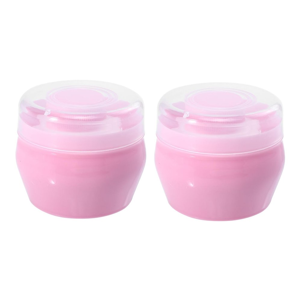 Baluue 2sets Boy Girl Talcum Powder Puff Soft Fluffy Powder After-bath Use Gentle Delicate Skin Travel-friendly Design for Newborns and Toddlers