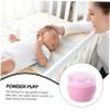 Baluue 2sets Boy Girl Talcum Powder Puff Soft Fluffy Powder After-bath Use Gentle Delicate Skin Travel-friendly Design for Newborns and Toddlers view 2