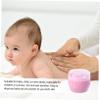 Baluue 2sets Boy Girl Talcum Powder Puff Soft Fluffy Powder After-bath Use Gentle Delicate Skin Travel-friendly Design for Newborns and Toddlers view 3