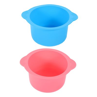 HAPINARY 2pcs Wax Melt Cups Liner Replacement Silicone Wax Pot Bowl Hair Removal Warmer Heat Resistant for Beauty Spa