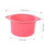 HAPINARY 2pcs Wax Melt Cups Liner Replacement Silicone Wax Pot Bowl Hair Removal Warmer Heat Resistant for Beauty Spa view 2