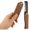 FRCOLOR Small Portable Wooden Comb for Men Hair Mustache Beard Folding Mustaches view 4