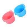 SKISUNO 2pcs Silicone Wax Warmer Liner Bowls Foldable Non-stick Wax Applicator Bowls Capacity for Hair Removal and Therapies Durable Heat Resistant Pink and Blue view 1