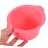 SKISUNO 2pcs Silicone Wax Warmer Liner Bowls Foldable Non-stick Wax Applicator Bowls Capacity for Hair Removal and Therapies Durable Heat Resistant Pink and Blue view 3