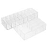 ABOOFAN 2pcs Cosmetic Box Makeup Storage Rack Multipurpose Cosmetics Holder Tidy Home Storage view 1