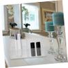 ABOOFAN 2pcs Cosmetic Box Makeup Storage Rack Multipurpose Cosmetics Holder Tidy Home Storage view 3