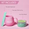 Sliick At Home Waxing Kit for Women, Pink  Coconut Melon, Hard Wax Kit for Hair Removal, Microwave Melting Cup, Applicator & Beads, At Home Wax Set view 4