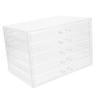 Alipis Jewelry Organizer Box Makeup Storage Desktop Acrylic Cosmetics Organizer Easy to Maintain view 1