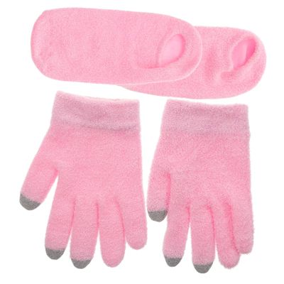 HONMEET Gel Socks Mitts for Dry Hands Moisturizing Spa Gloves Socks Set Foot Mask Gloves for Women Present