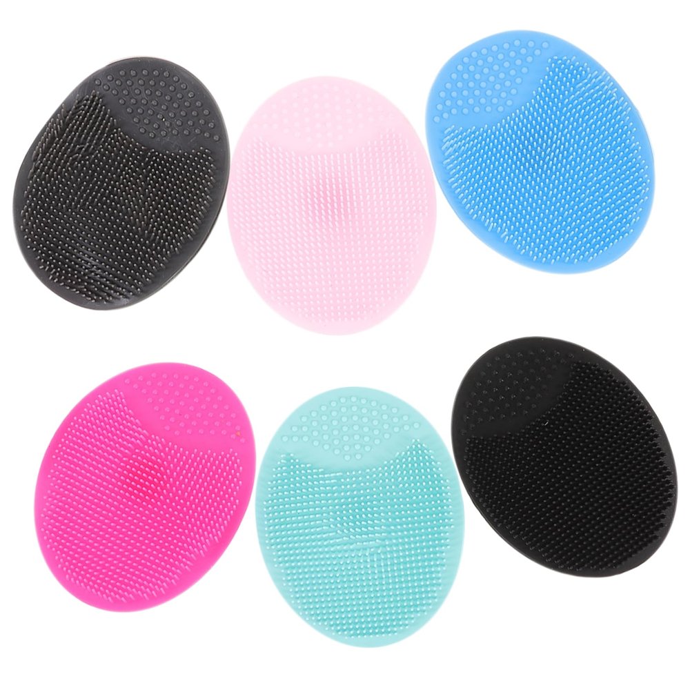 Didiseaon 6pcs Silicone Facial Cleansing Brush for Deep Exfoliation and Skin Care Gentle Face Scrubber Portable and Durable Silicone Material for Travel