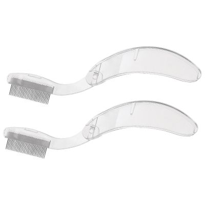 FOMIYES 2pcs Brow Teasing Comb Eyebrow Separator for Curly Hair Portable Lash Makeup Tool for Girls Women
