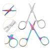 Didiseaon 2pcs Round Tip Nose Hair Scissors for Men Beard and Eyebrow Trimming Tools Durable Grooming Shears for Home Use for Personal Care view 4
