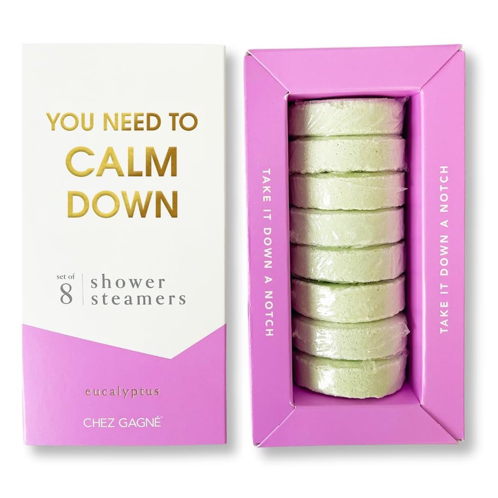 Shower Steamers Aromatherapy (Set of 8)  Vegan, Cruelty-Free, Made in USA  Paraben, Sulfate & Phthalate-Free  Choose Your Scent  Stress Relief (You Need to Calm Down - Eucalyptus)