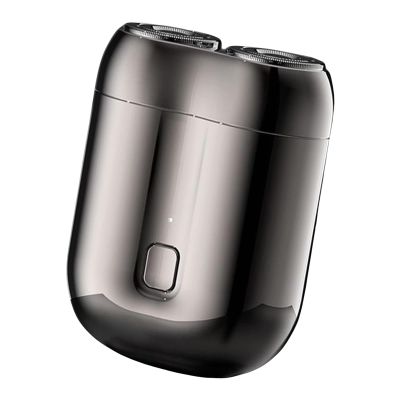 Compact Shaver for Men - Portable Electric Shaver, 2024 Double Head Travel Electric Buzzer | Pocket Size Rotary Electrical Shaver, Waterproof Face Storm Shaver Rechargeable for Wet & Dry Use