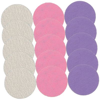 FOMIYES 60pcs Pedicure Sanding Discs for Electric Callus Remover Dead Skin Exfoliating Tool Bearing Storage Box Easy to Install Suitable for Home and Salon Use