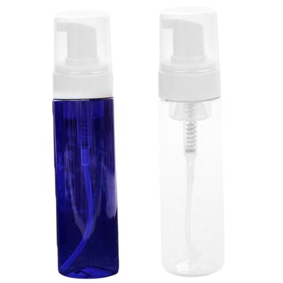 HAPINARY 2pcs -Type Bubbler Empty Cosmetics Bottle for Travel Home Clear Lightweight Reusable Containers for Shampoo Shower Gel Liquid Storage