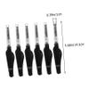 FRCOLOR 6pcs Eyebrow Brush Lash Comb Makeup Tool Folding Eyelash Combs for Brows Lashes Non-skid Handle for Salon Home Use view 2