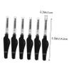 Didiseaon 6pcs Foldable Eyebrow Brush and Eyelash Comb Dual-head Makeup Tool for Grooming for Daily Use Black view 2