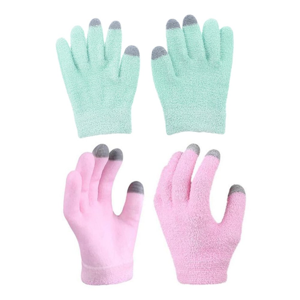NOLITOY 2pairs Moisturizing Touch Screen Gloves Women Light Gloves Hand Caring Tool for Dry Cracked Hands Cover