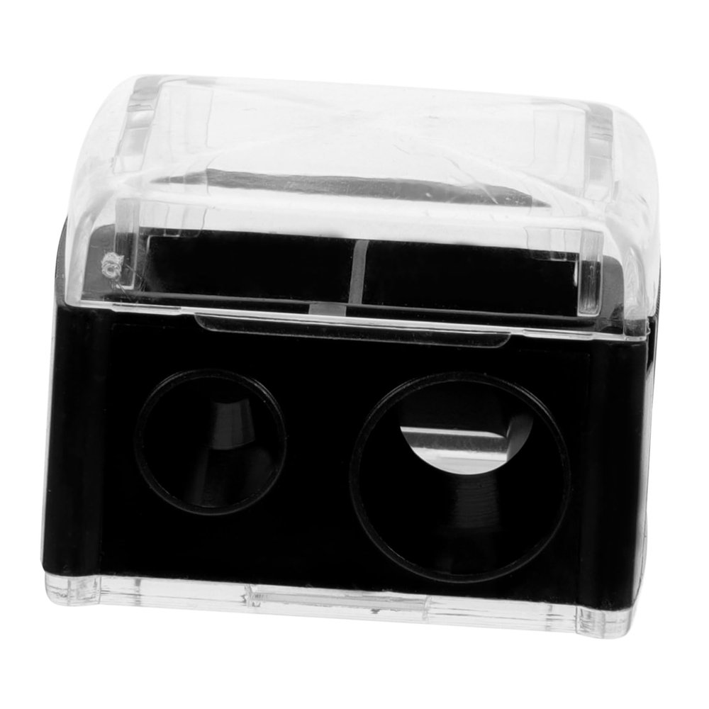 FOMIYES Double Hole Pencil Sharpener Eyebrow Lip Liner Eyeliner Sharpener for Women