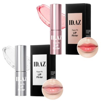 ID.AZ Face Fit Lip Fit-Ler Duo  Clear & Pink Lip Plumpers with Maxi-Lip Formula for Hydrated, Glossy Lips, Enhanced Volume, and Smoother Texture  Peptide-Enriched for a Youthful, Plump Finish