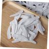 FOMIYES 100pcs Mini Plastic Makeup Spatula for Face Masks and Creams Curved Applicator Tool White for Skincare and Diy Cosmetic Use view 3
