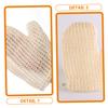 Anneome 2pcs Body Exfoliator Mittens Natural Skin Scrubbing Gloves for Deep Cleansing Spa-like Shower Experience Gentle Exfoliating Scrubber for Smooth Skin view 4