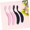 Didiseaon 4pcs Curved Eyebrow and Lash Comb Set Plastic Handle Fine Tooth Folding Design Ideal for Travel view 2