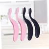 Didiseaon 4pcs Curved Eyebrow and Lash Comb Set Plastic Handle Fine Tooth Folding Design Ideal for Travel view 3