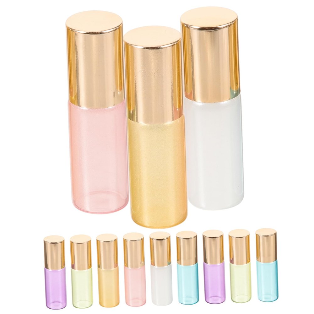 FOMIYES 12pcs Top Essential Oil Bottle Portable Refillable Empty Dropper Bottles for Travel Oil Storage