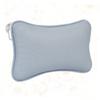 SKISUNO 1pc Non-Slip Bathtub Pillow Suction Cups Comfortable Head and Neck Support Cushion for Standard Bathtubs Mesh Design Blue view 3