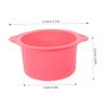 Didiseaon 2pcs Silicone Wax Bowl for Hair Removal Wax Melt Warmer Liner Heat Resistant Pot Liner Easy Cleaning Feature view 2
