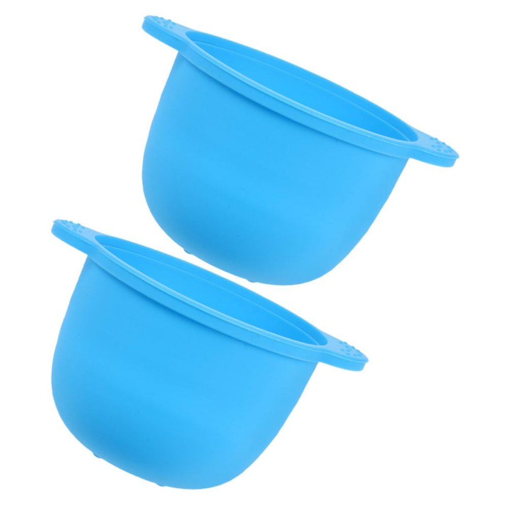 FOMIYES 2pcs Hair Removal Wax Warmer Bowl Silicone Mask Bowl Liner Reusable for Waxing Machine