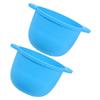 FOMIYES 2pcs Hair Removal Wax Warmer Bowl Silicone Mask Bowl Liner Reusable for Waxing Machine view 1