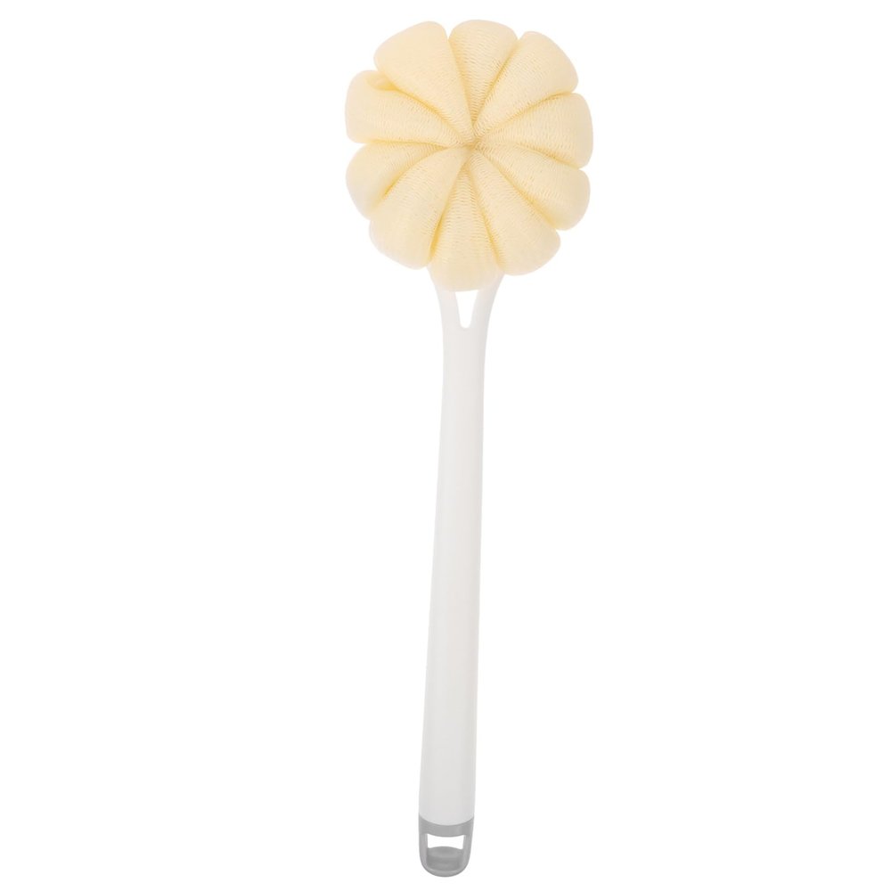 FOMIYES Supple Hair Shower Back Rub Brush Bath Ball Body Scrubber Long Handle Comfortable Shower Experience