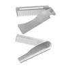 TOVINANNA 2pcs Men's Mini Folding Hair Styling Comb Portable Travel Beard Mustache Straightener Steel Pocket Comb Multifunctional Styling Tool view 1