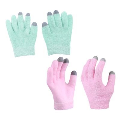 Didiseaon 2pairs Moisturizing Hand Care Gloves Touchscreen Compatible for Home Spa and Daily Use of Gel Infused Hand Masks for