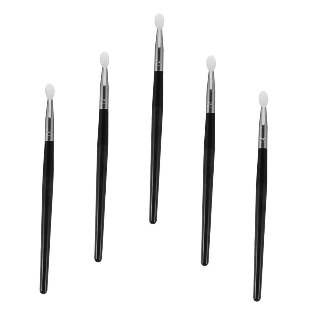 Didiseaon 5pcs Silicone Lip Brushes and Eyeshadow Applicator Handle Makeup Tools for Lipstick and Lip Mask Application Easy to Clean for Travel and Everyday Use