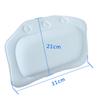FOMIYES Bath Pillow with Suction Cups Ergonomic Headrest Cushion for Relaxing Spa Experience Lightweight Material for Comfortable Back Support Orange view 2