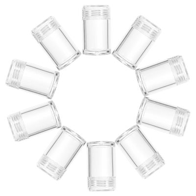 TOVINANNA Travel Size Powder Talc Container 12pcs Small Loose Powder Puff Boxes Empty Makeup Jars