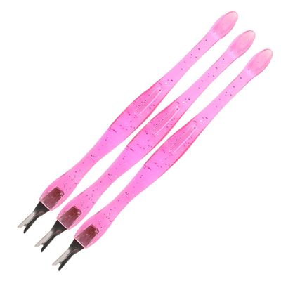 Didiseaon 3pcs Cuticle Pusher and Dead Skin Fork Nail Care Tools for Callus Removal and Cuticle Trimming Ergonomic Non-slip Handles for Home and Professional Use Pink
